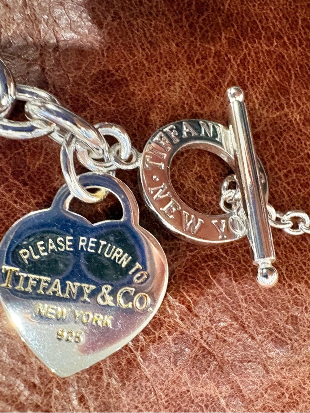 Please Return to Tiffany & Co. Sterling Heart Tag Toggle 18" Necklace - Silver